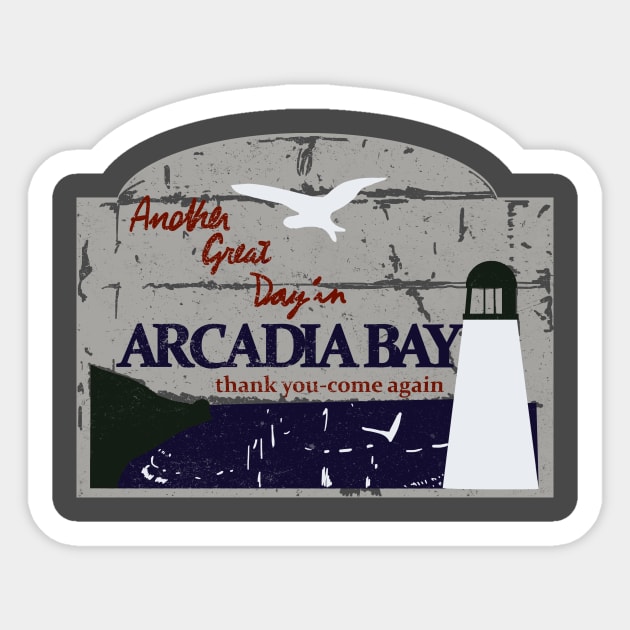 Arcadia Bay Sticker by Pescapin